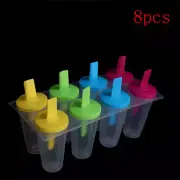 8Pcs Ice Cream Lolly Maker Form DIY Mould Frozen Popsicle Yogurt Molds ToolsBJL