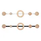 Coat Rack Wall Mounted Decorative Organizer for Living Room Closet Entryway