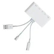 For iPhone/iPad 5 in 1 Memory Card Reader SD Card Reader USB OTG Adapter