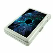 Fractal Hole Em1 Cigarette Case with Built in Lighter Metal Wallet