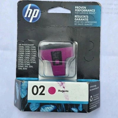 GENUINE HP 02 C8772WN Magenta Ink Cartridge HP PhotoSmart Series Sealed