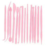 14Pcs Plastic Clay Sculpting Pottery Shaper Polymer Modeling Repair Tool(pink)
