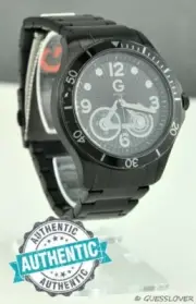 Guess Men Warranty NWT Watch Black Stainless Steel Unisex FAST SHIPPING!