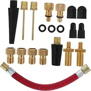 KITANDOVE Versatile Bike Repair Parts Air Pump Adapter for Inflatables Bike Tire Inflation Accessory Ball Pump Needle Adapters Kit