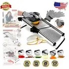 6-Setting Adjustable Mandoline Slicer - Kitchen Essential for Veggies & Meats