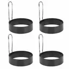 4PCS Egg Stainless Steel Fried Egg Shaper Pancake Maker Mould Mold Kitch AU