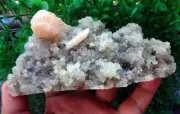 Stilbite On Chalcedony Coral Matrix Minerals