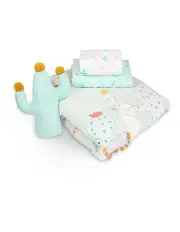 [The Peanutshell] Little Llama Cotton Baby Pillowcase Set 5 Piece in Multi