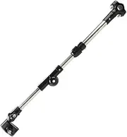 GANAZONO Stainless Steel Adjustable Umbrella Holder for Bike Stroller and Carriage Black Mount Bracket for Umbrella Stand Durable and Versatile Umbrella Bracket