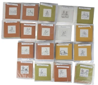 Unique Gift Tags Trim Mini Miniature Ink Sketch Prints Mouse Mice Sm Frame Craft