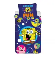 SpongeBob Fun Kids Quilt Cover Set for a Toddler Bed