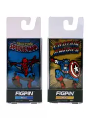 Figpin Mini Spider-Man & Captain America Artist Proof NYCC Enamel Pin Set Marvel