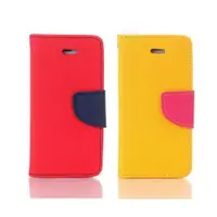 在飛比找樂天市場購物網優惠-Apple iPhone 7/8 共用馬卡龍雙色手機皮套 紅