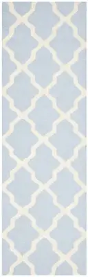Safavieh Cambridge LIGHT BLUE Wool Runner Rug 2' 6 x 12' - CAM121A-212