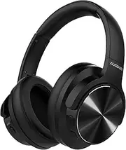 AUSDOM E9 Active Noise Cancelling Headphones: Wireless Bluetooth Foldable Over Ear Headphones with aptX HD Lossless Sound, 60Hours Playtime, Comfortable Earpads for Travel Work Home Office Cell Phones
