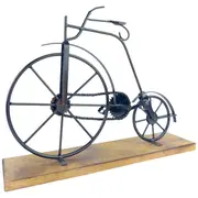 Handmade Rustic Elegance Vintage Bike Accent on Mango Wood Artistic Home Decor NEW