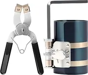 Piston Ring Compressor Tool, Car Engine Piston Ring Installer Removal Kit, Adjustable Sizes From 2-1/8 Inches to 7 Inches(53mm - 175mm), Piston Ring Compressor Kit with Piston Installer Pliers
