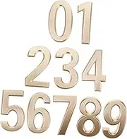 Uonlytech 10pcs Self Adhesive House Numbers Address Signs for Mailboxes Hotels and Rooms Elegant Finish