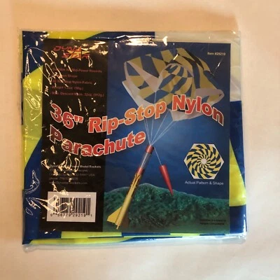 Flying Model Rocket – Parts – 91.5 cm (36") Dynastar Rip-stop Nylon Parachute