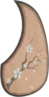 Vaguelly Acoustic Guitar Pickguard Scratch Sticker Durable Guard with Cherry Blossom Teardrop Design for Easy Installation Protection of Guitars Decorative Accessory