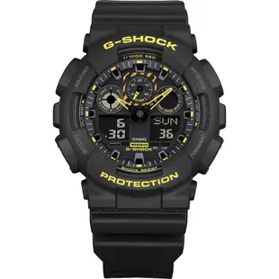 CASIO 卡西歐 G-SHOCK 黑黃配色系列 雙顯手錶 送禮推薦 GA-100CY-1A