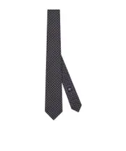 Gucci Allover GG Jacquard Tie One size Light blue/black