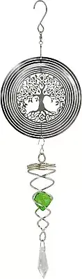 Tree of Life Green Crystal Suncatcher 13 Inches