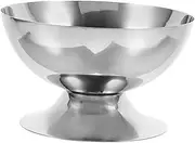 Hoement Ice Cream Cup Ninja Size Pints and Lids Coffee Pint Latte Cone Dessert Cones Food Container Parfait Sundae Trifle Bowl Appetizer Holders Cup Stainless Steel Silver