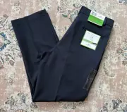 Dockers Golf Performance Pants Men Size 34x32 Navy Relaxed Fit Pleated NWT