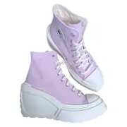 Converse Chuck 70 De Luxe Wedge Platform Stardust Lilac Pink Womens 5.5 NEW