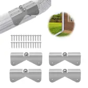 4 Pcs Gutter Extension Hinge, Downspout Extension Flip-Up Hinge Fits with Scr...