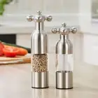 Stainless Steel Salt and Pepper Grinder Manual Mills Adjustable Kitchen S/L