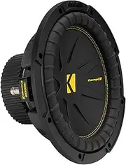 [KICKER] CompC 10"(25cm) Subwoofer|50CWCS104|SVC 4-ohm|500 Watts Peak|250 Watts RMS|Forced-Air Cooling|Increased Excursion|Car,Truck, SUV, UTV