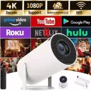 5G 4K Smart Projector LED WiFi Bluetooth HDMI USB Android Office Home Theater