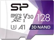 Silicon Power 128GB Micro SD Card U3 SDXC up to 100Mb/S High Speed Memory Card.
