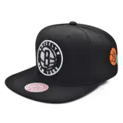 Brooklyn Nets CITY LOVE Mitchell & Ness NBA Exclusive Snapback Hat - Black