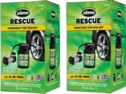 2 Pack! Slime Rescue 10188 Flat Tire Puncture Repair Sealant, Emergency Repair