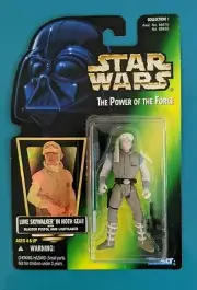 Kenner 1996 Star Wars Luke Skywalker in Hoth Gear Green Card