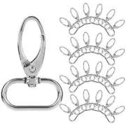 1 Inch Swivel Clasps 50 Pcs Silver Curved Lobster Clasps Swivel Trigger Clips
