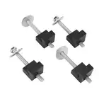 4PCS Tool Box Tie Down Tether J Hooks Aluminium Alloy Black For Pickup Truck HEN