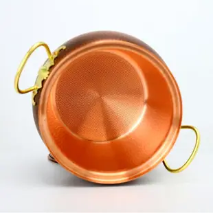 鑫飛翔銅鍋電磁爐專用雙耳吊鍋老式鼎鍋悶燒鍋燉盅煲湯鍋家用湯盅