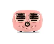 Retro Bluetooth Wireless USB TF Card Dual Speaker Small Speaker Box Pink