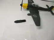 DINKY TOYS REPLACEMENT PAINTED BLACK DIECAST BOMB #721 JUNKERS JU-87B STUKA