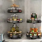 Spice Rack High Capacity Space-saving 360 Degree Rotating Multifunctional Spice