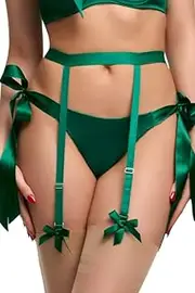 [Dita Von Teese] Von Follies Beau Teese Emerald Suspender Garter Belt