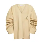 [Jw Anderson] Jw Anderson Oversized Cotton Shirt M NEUTRALS