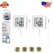 High Accuracy Freezer Thermometer with Bluetooth Connection - 2 Pack Convenience