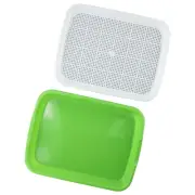 2 Layer Sprouter Tray, Wheatgrass Grower With Lid Germination Kit Extra Sma