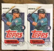 2023 Topps Series 1 Baseball 2 Pack Lot Sealed (Gunnar Henderson RC?)