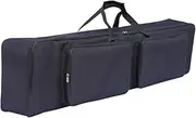 Vaveren 88Key Keyboard Gig Bag Electric Piano Case Backpack with Pocket Padded Shockproof Shoulder Bag Handbag for Performance, D